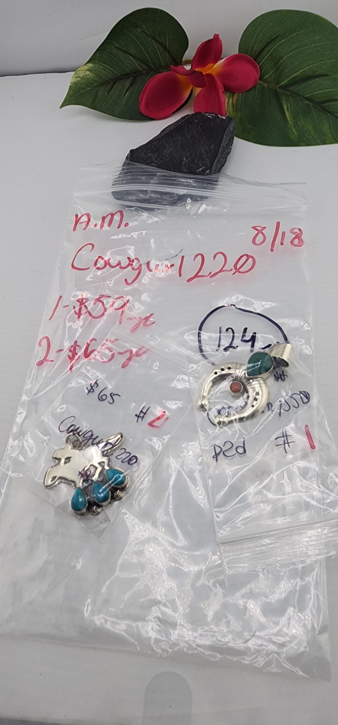 AM SHOW 48HR - RESERVED FOR: Cowgurl220 - 8/18/2025 FL tiktok Live Show - 2 Sterling Silver Items