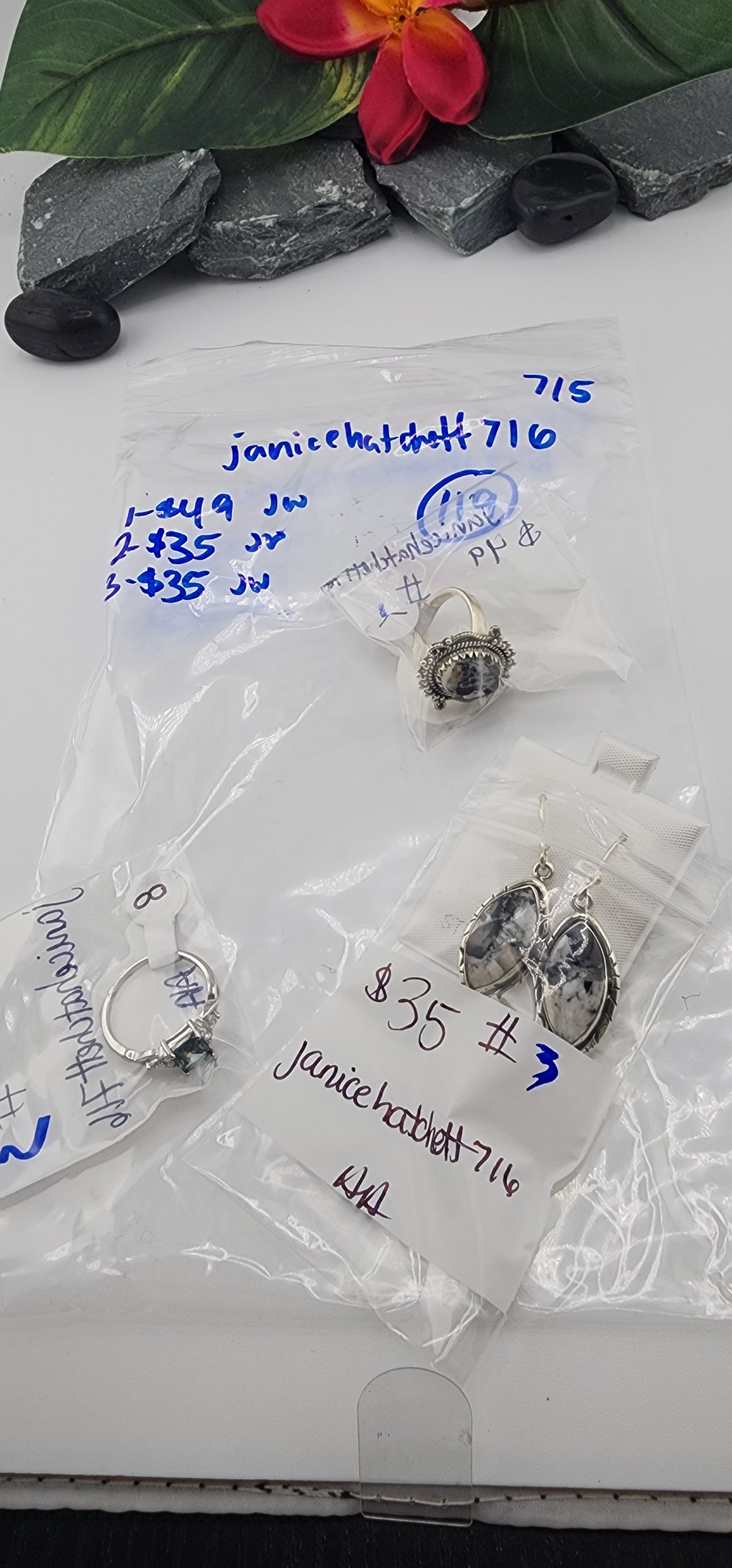 48HR - RESERVED FOR:  janicehatchett716- 7/5/2025 FL tiktok Live Show - 3 Sterling Silver Items