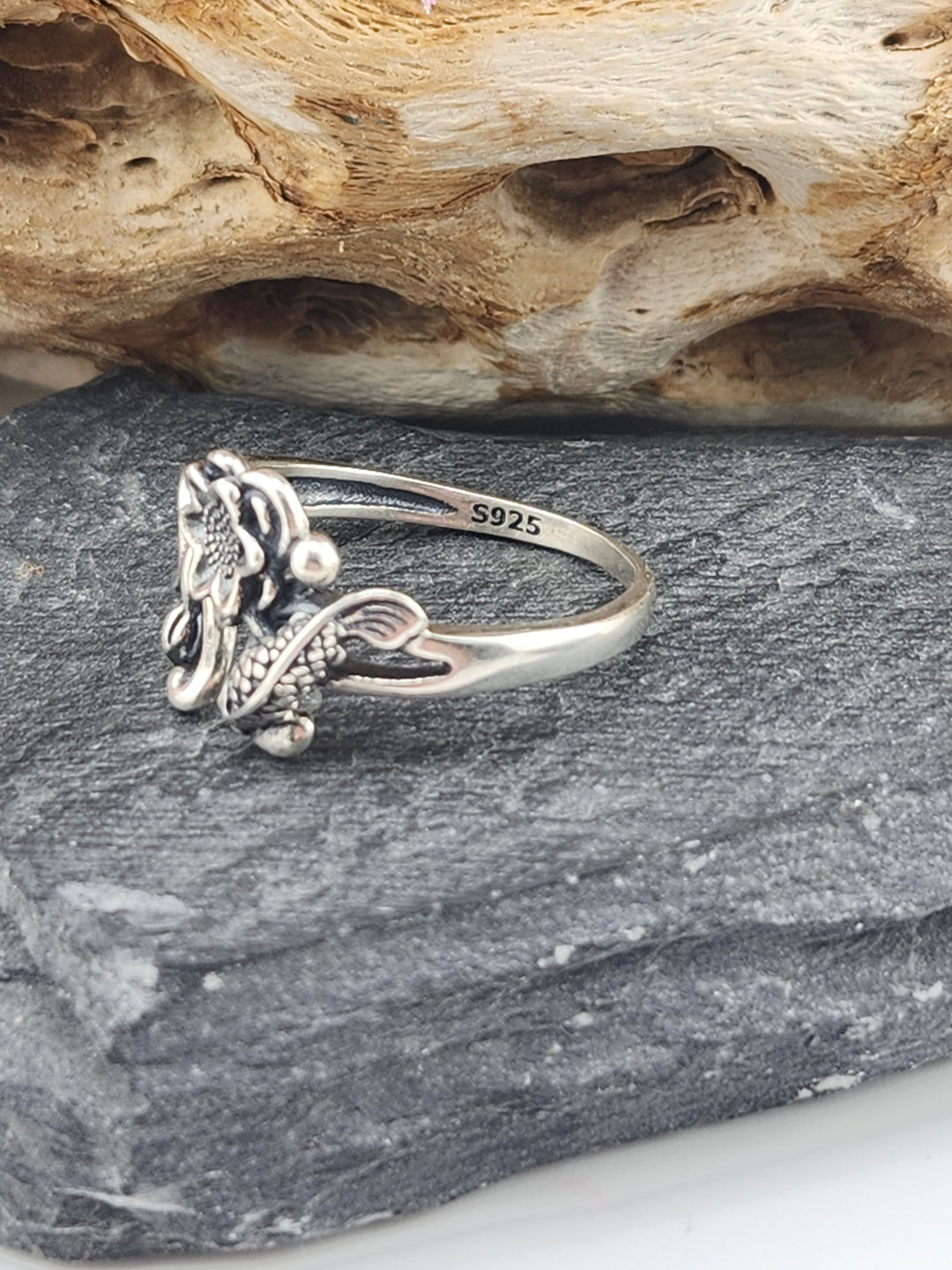 Sterling Coyfish Garden Ring