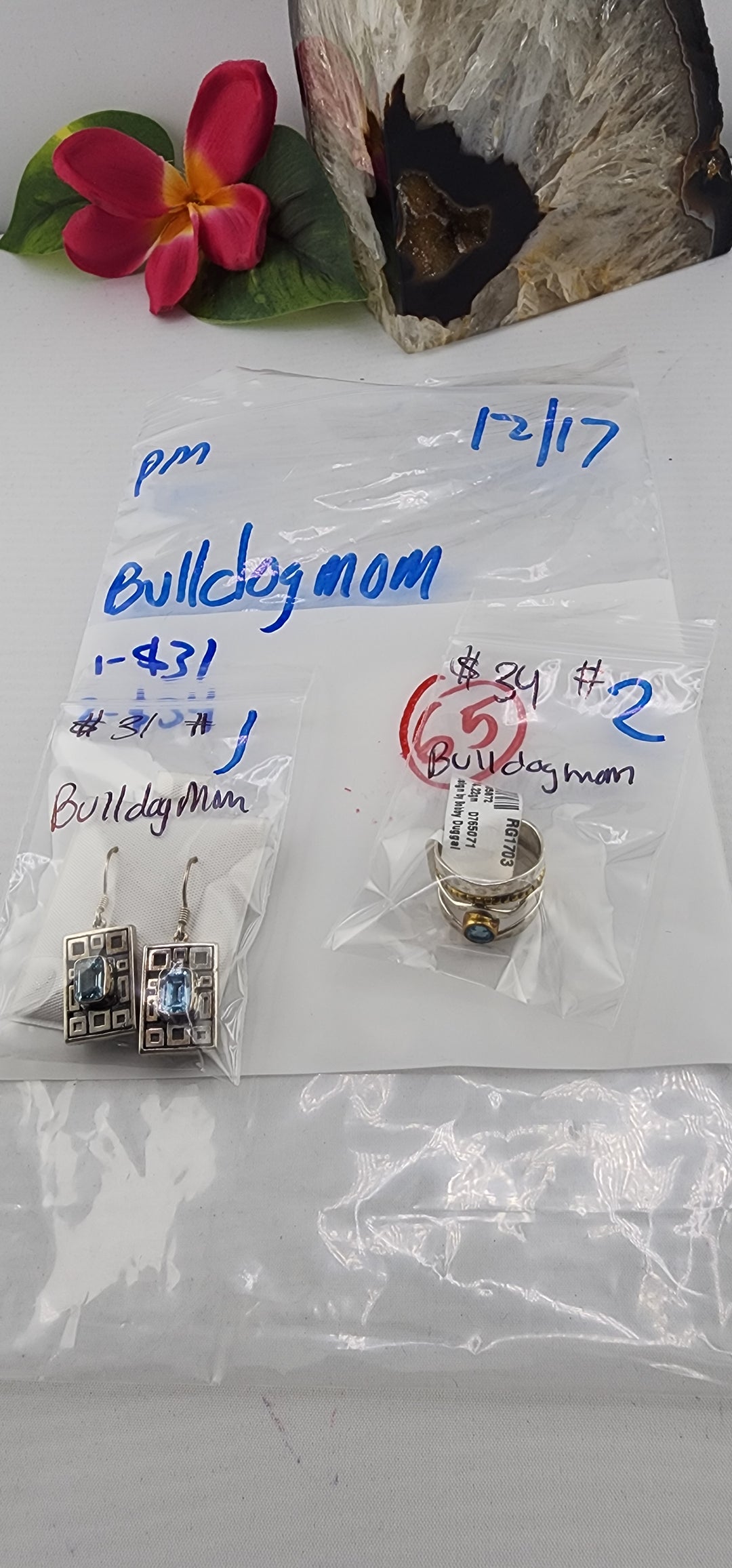 PM SHOW 48HR - RESERVED FOR: Bulldogmom - 12/17/2025 tiktok Live Show - 2 Sterling Silver Items