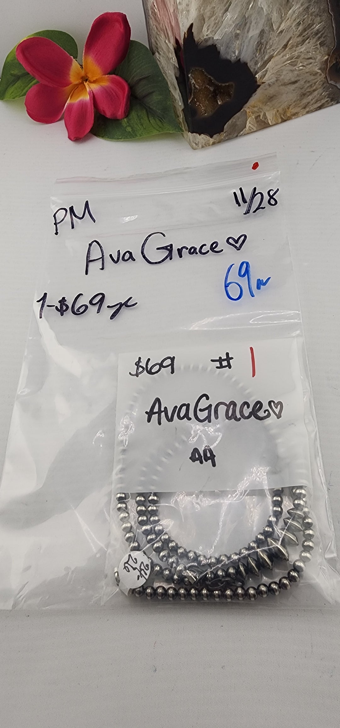 PM SHOW 48HR - RESERVED FOR: AvaGrace ❤️- 11/28/2025 tiktok Live Show - 1 Sterling Silver Items