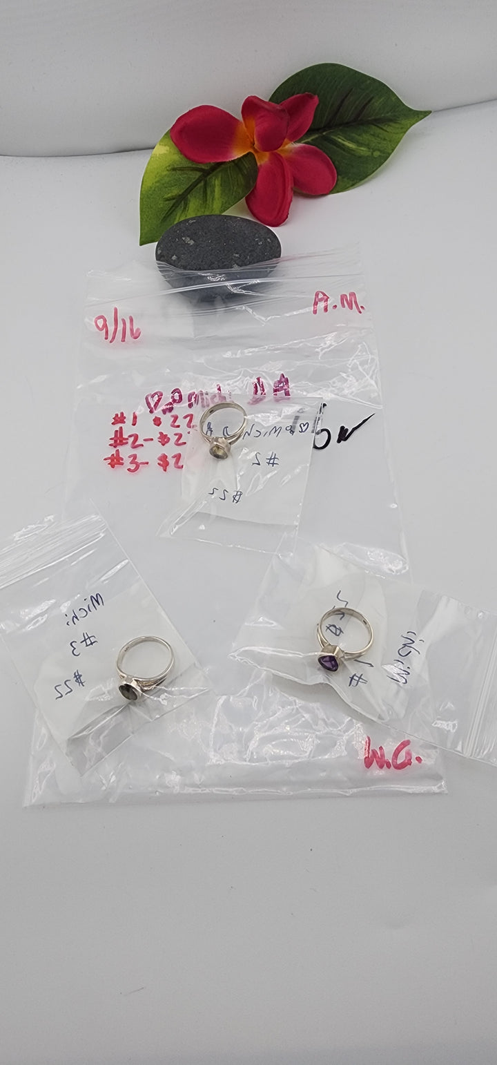 AM SHOW 48HR - RESERVED FOR: 💜🔑 Michi 🌛🕯 - 9/16/2025 FL tiktok Live Show - 3 Sterling Silver Items9th