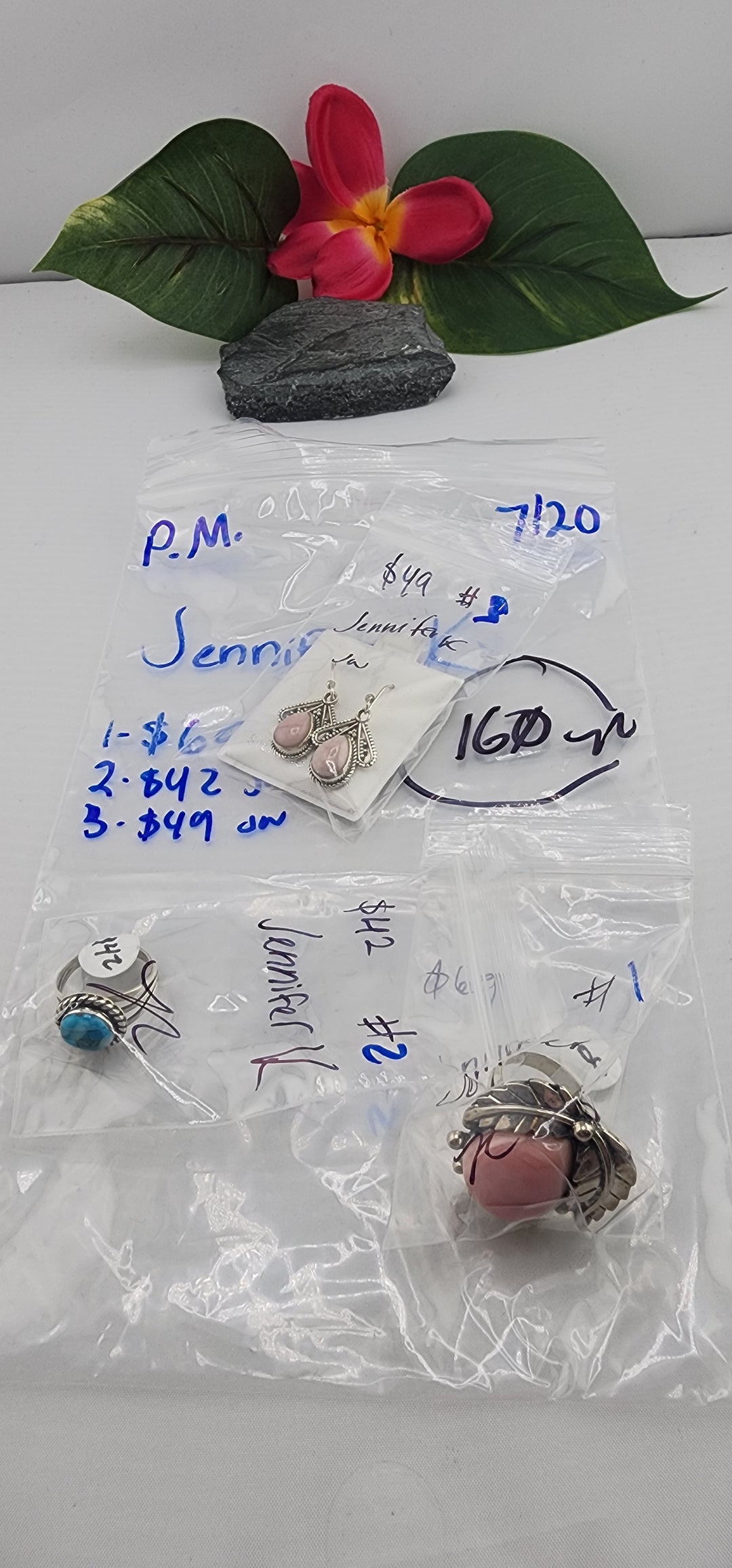 PM SHOW 48HR - RESERVED FOR:  Jennifer K- 7/20/2025 FL tiktok Live Show - 3 Sterling Silver Item