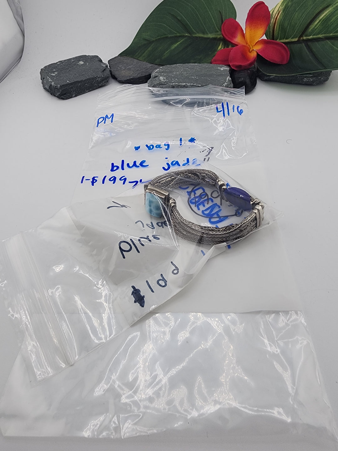 blue jade BAG 1- 4/16/26 PM - 1 925 Sterling Silver Items
