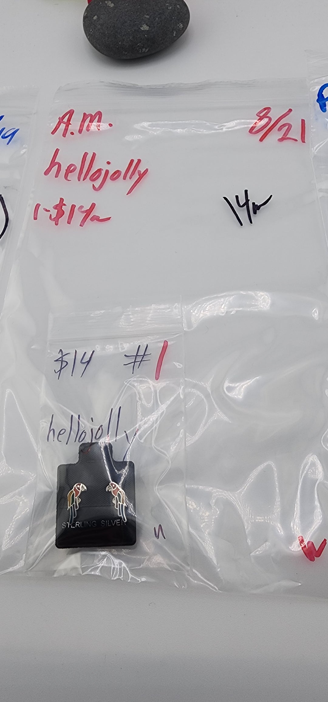 AM SHOW 48HR - RESERVED FOR: hellojolly - 8/21/2025 FL tiktok Live Show - 1 Sterling Silver Items