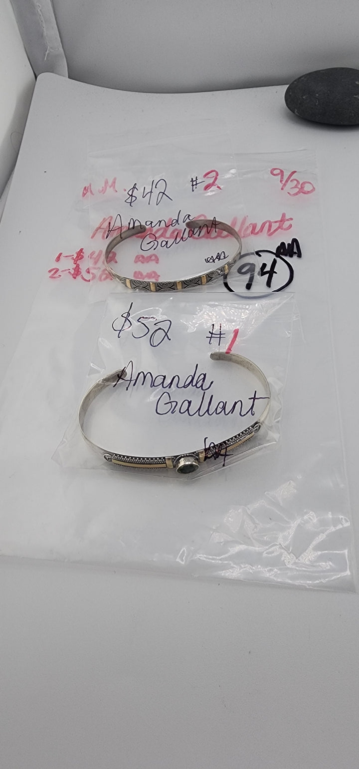 AM SHOW 48HR RESERVED FOR: Amanda Gallant - 9/30/2025 FL tiktok Live Show -  2 Sterling Silver Items