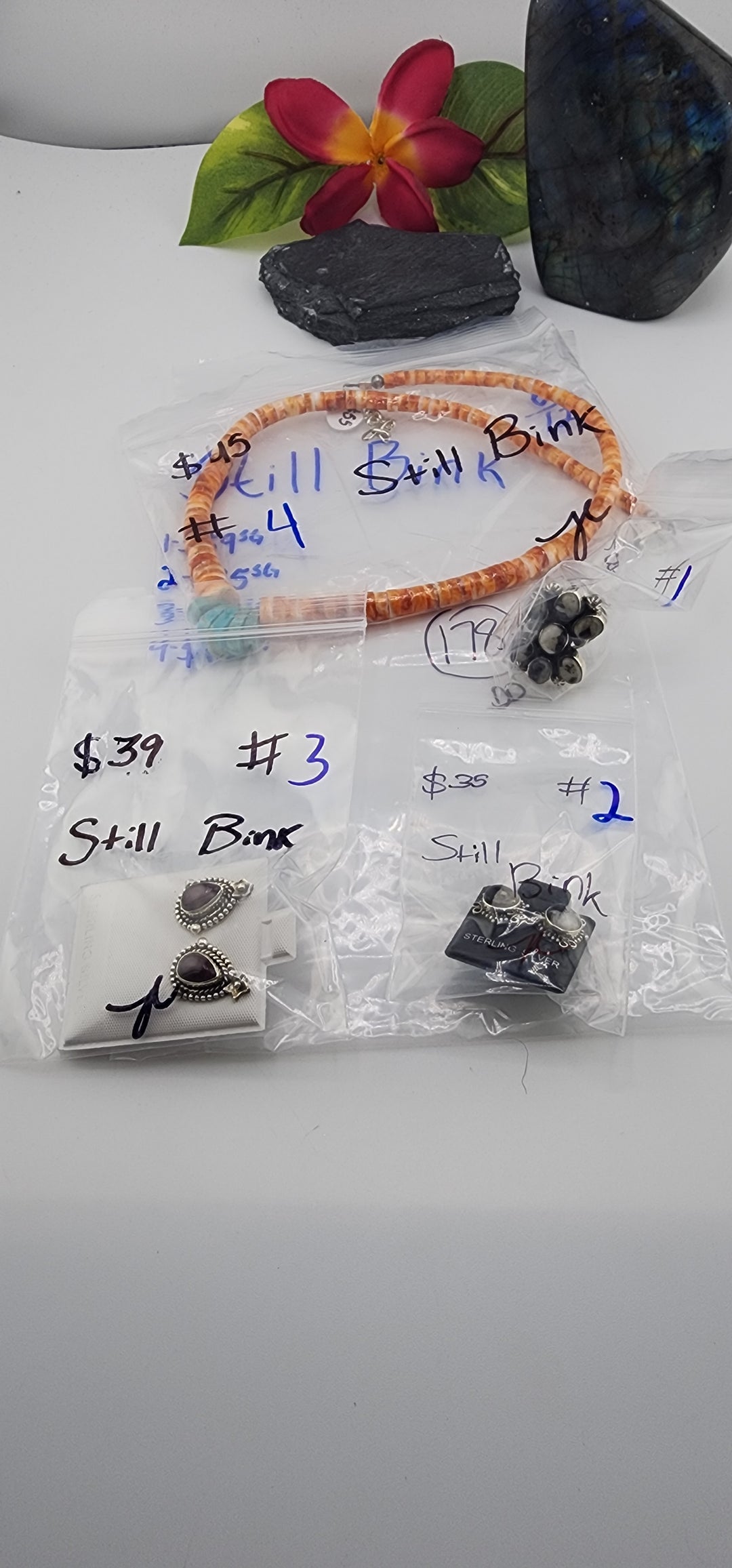 RESERVED FOR: Still Bink - 6/12/2025 tiktok Reservation Live Show - 4 Sterling Silver Items