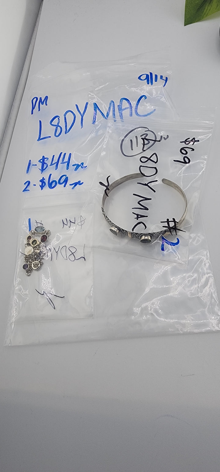 PM SHOW 48HR - RESERVED FOR:  L8DYMAC- 9/14/2025 FL tiktok Live Show -2 Sterling Silver Items