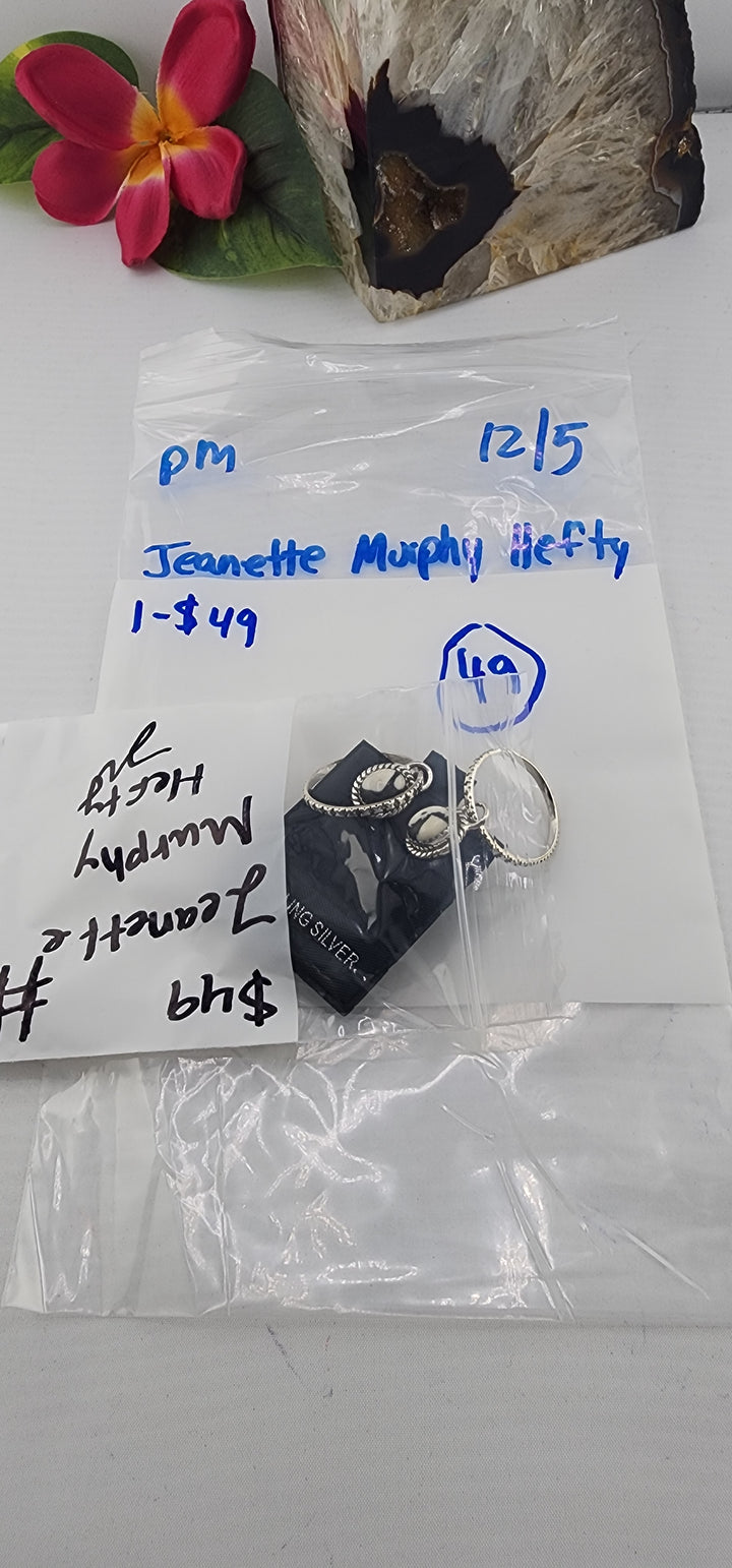 PM SHOW 48HR - RESERVED FOR: Jeanette Murphy Hefty - 12/5/2025 tiktok Live Show - 1 Sterling Silver Items