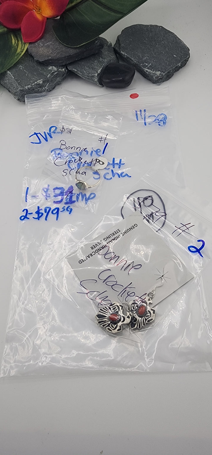 BF PM SHOW 48HR - RESERVED FOR: Bonnie Crockett Scha - 11/28/2025 tiktok Live Show - 2 Sterling Silver Items
