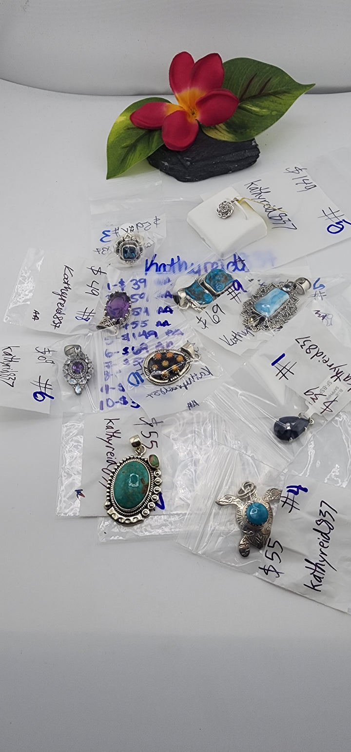 RESERVED FOR: Kathyreid837- 5/7/2025 tiktok Live Show - 10 Sterling Silver Items