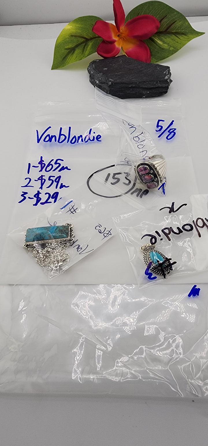 RESERVED FOR: Vonblondie - 5/8/2025 tiktok Live Show - 3 Sterling Silver Items