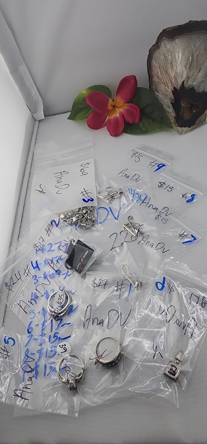 PM SHOW 48HR - RESERVED FOR: AnaDV - 11/30/2025 tiktok Live Show - 9 Sterling Silver Items