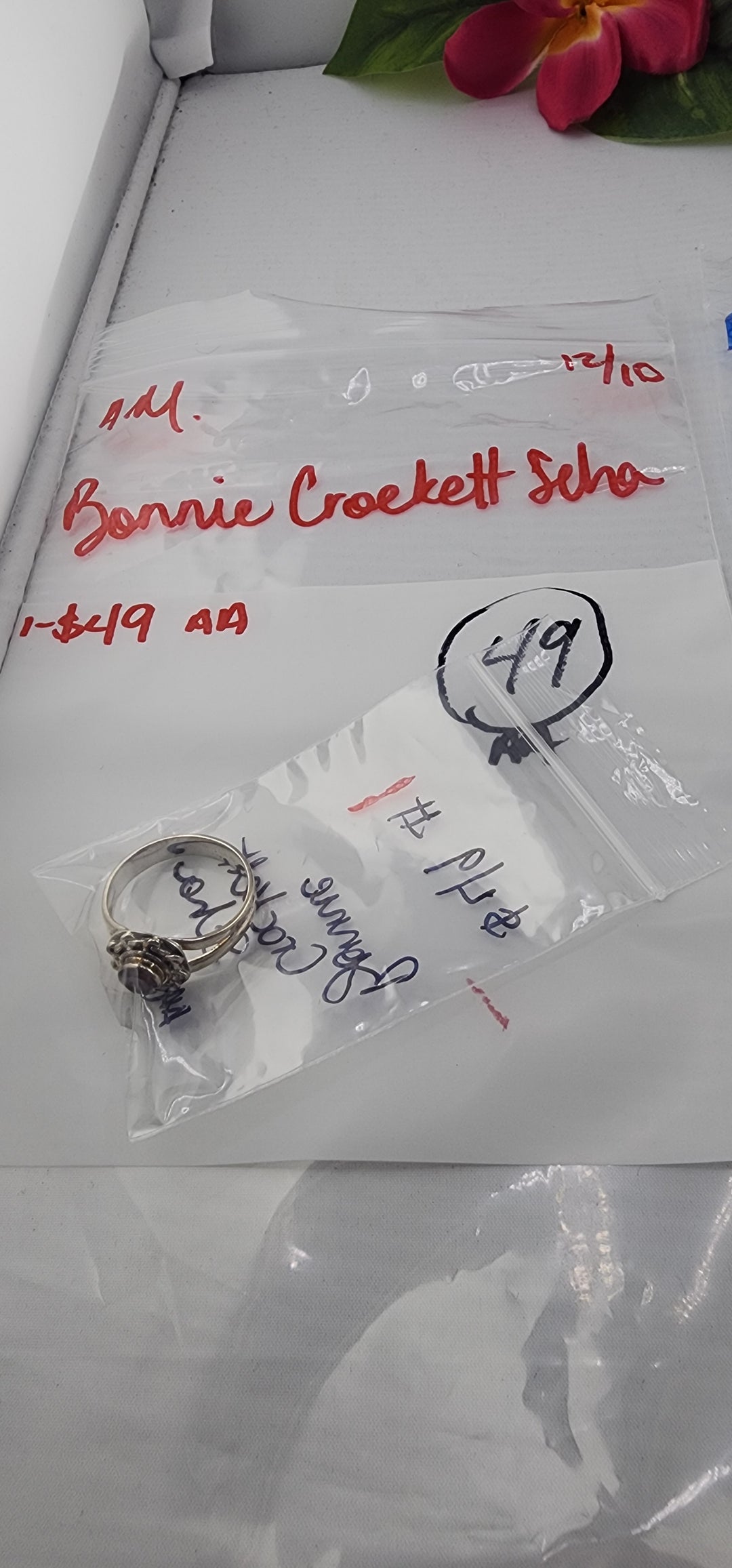 AM SHOW 48HR RESERVED FOR: Bonnie Crockett Scha - 12/10/2025 FL tiktok Live Show - 1 Sterling Silver Items