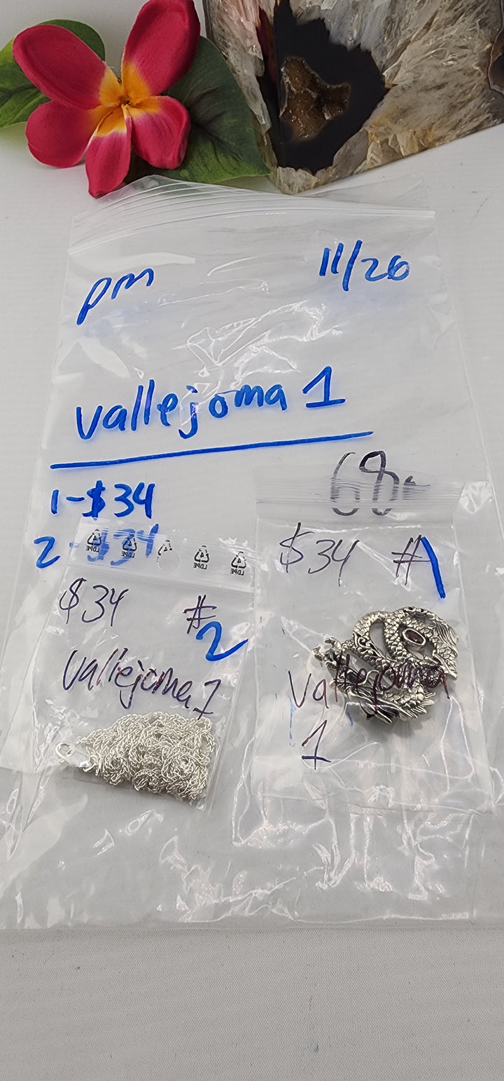 PM SHOW 48HR - RESERVED FOR: vallejoma1 - 11/26/2025 tiktok Live Show - 2 Sterling Silver Items