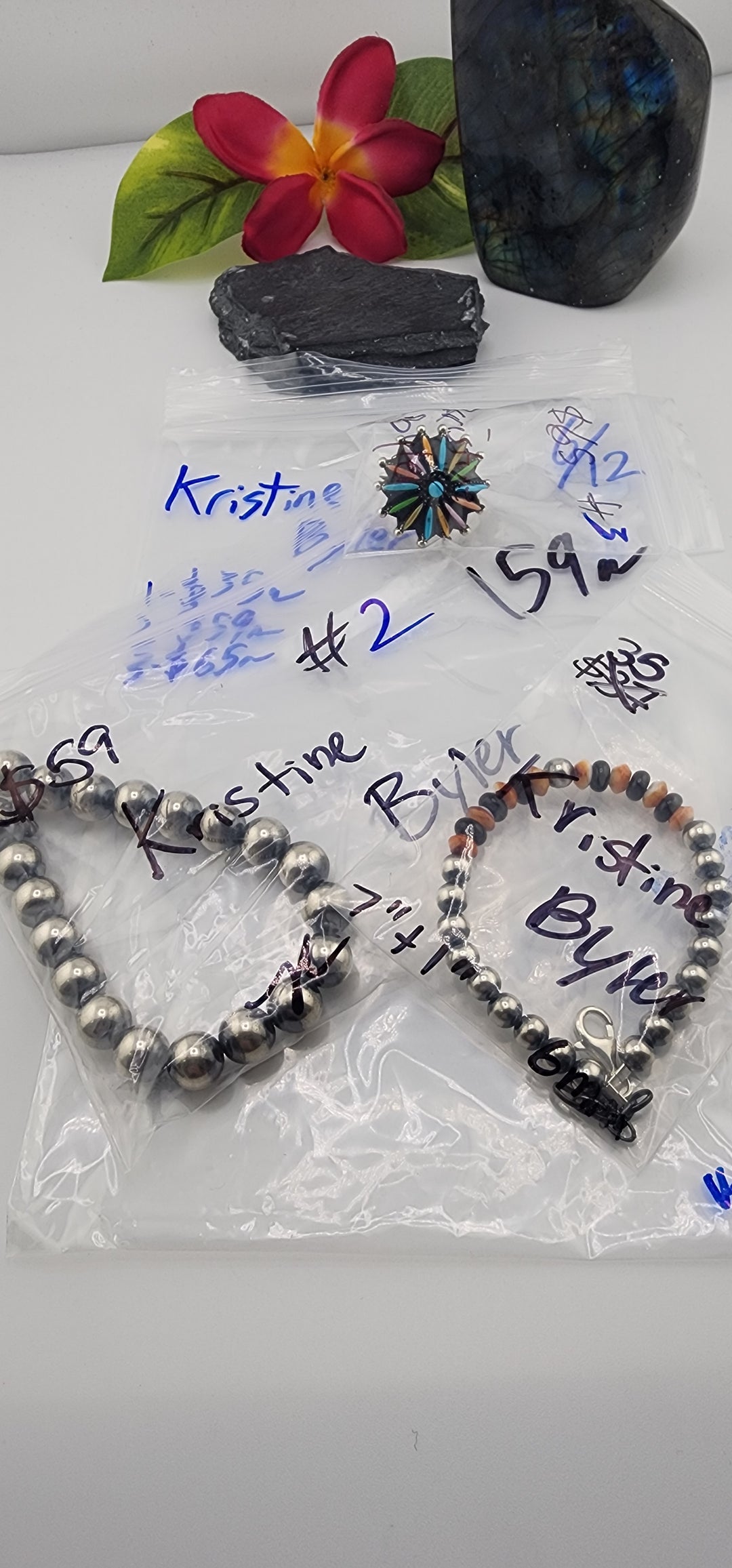 RESERVED FOR: Kristine Byler - 6/12/2025 tiktok Reservation Live Show - 3 Sterling Silver Items