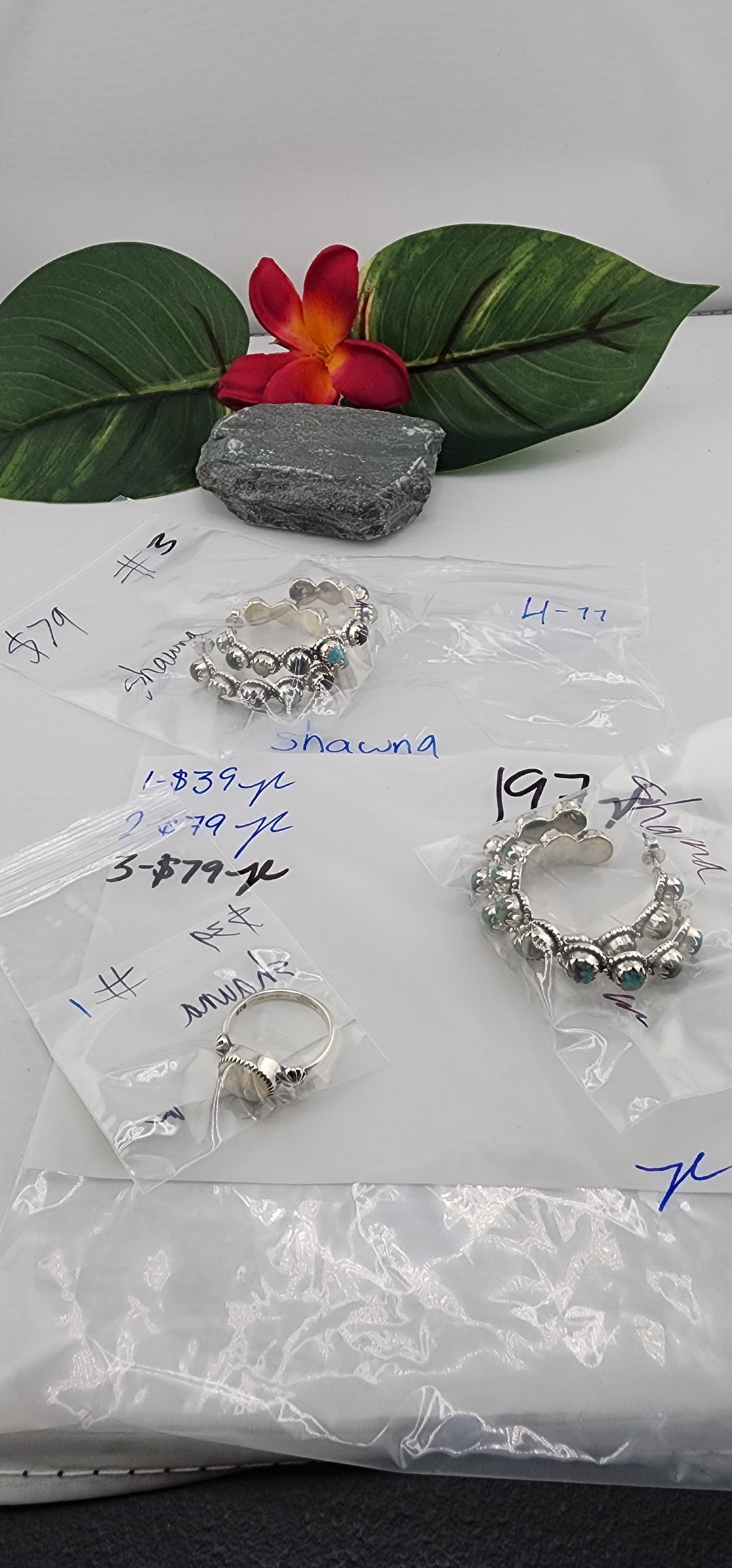 RESERVED FOR: shawna - 4/11/2025 The Collective Boutique App Live Show - 3 Sterling Silver Items