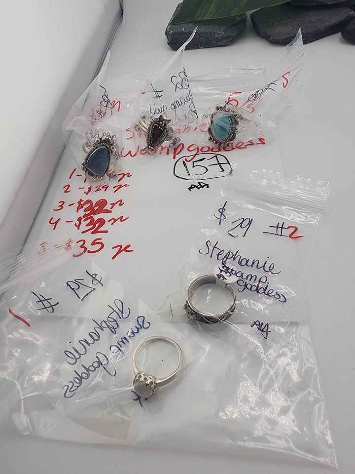 Stephanie (Swamp goddess) - 5/5/26 - 5 925 Sterling Silver Items