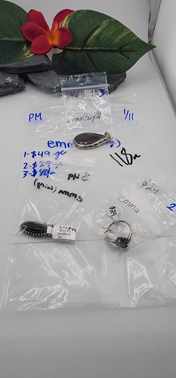 Custom sterling silver items - PM SHOW RESERVED FOR: emma🧚🏼 - 1/11/2026 tiktok Live Show - 3 Sterling Silver Items