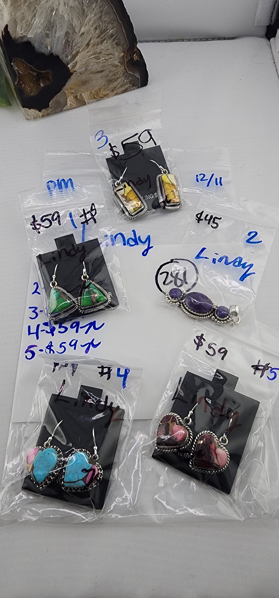 PM SHOW 48HR - RESERVED FOR: Lindy - 12/11/2025 tiktok Live Show - 5 Sterling Silver Items