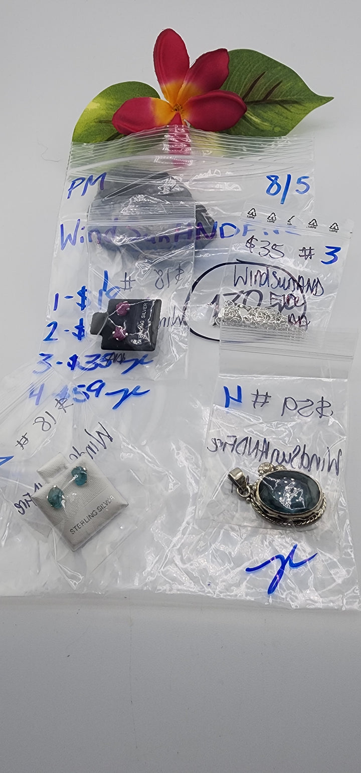 PM SHOW 48HR - RESERVED FOR:  WindSunANDFire - 8/5/2025 FL tiktok Live Show - 4 Sterling Silver Items