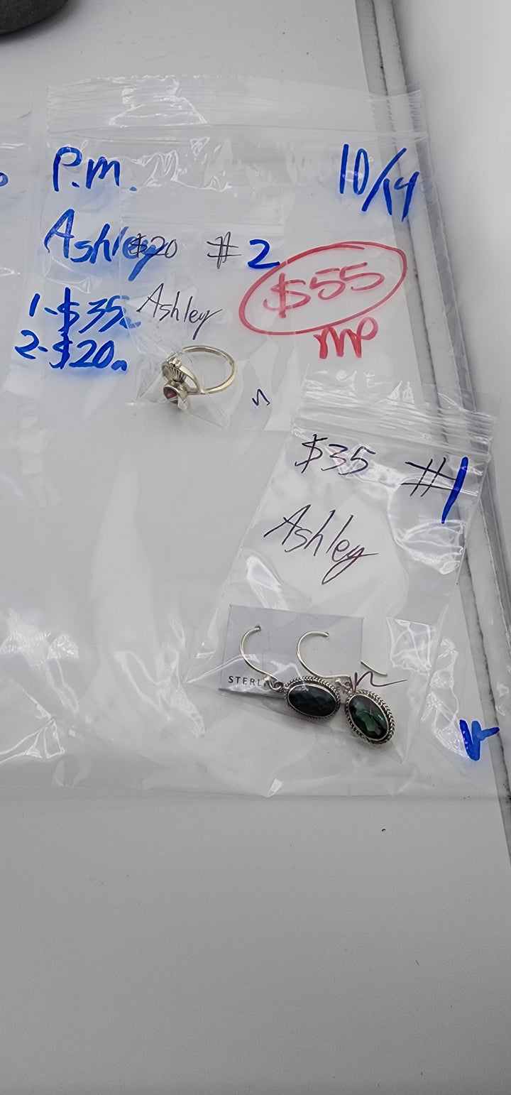PM SHOW 48HR - RESERVED FOR: Ashley  - 10/14/2025 FL tiktok Live Show - 2 Sterling Silver Items