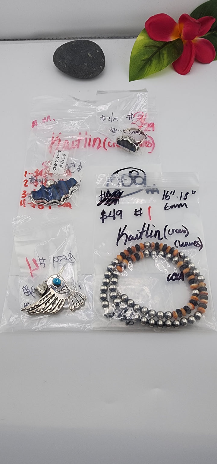 AM SHOW 48HR RESERVED FOR: Kaitlin 🐦‍⬛🌿- 9/29/2025 FL tiktok Live Show -  4 Sterling Silver Items