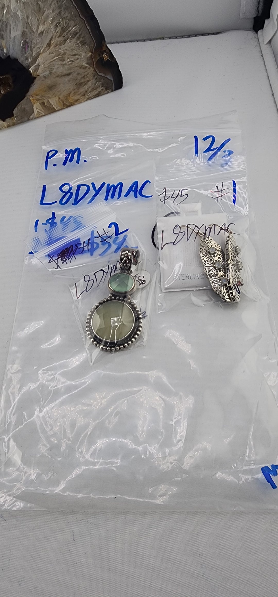 PM SHOW 48HR - RESERVED FOR: L8DYMAC - 12/3/2025 tiktok Live Show - 2 Sterling Silver Items