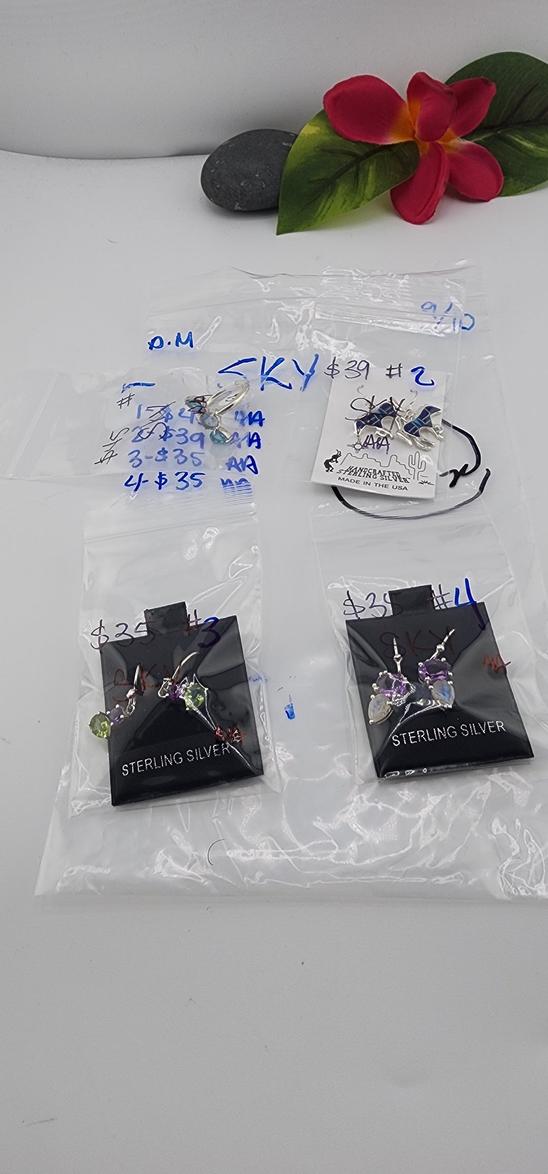 PM SHOW 48HR - RESERVED FOR: SKY - 9/10/2025 FL tiktok Live Show - 4 Sterling Silver Items