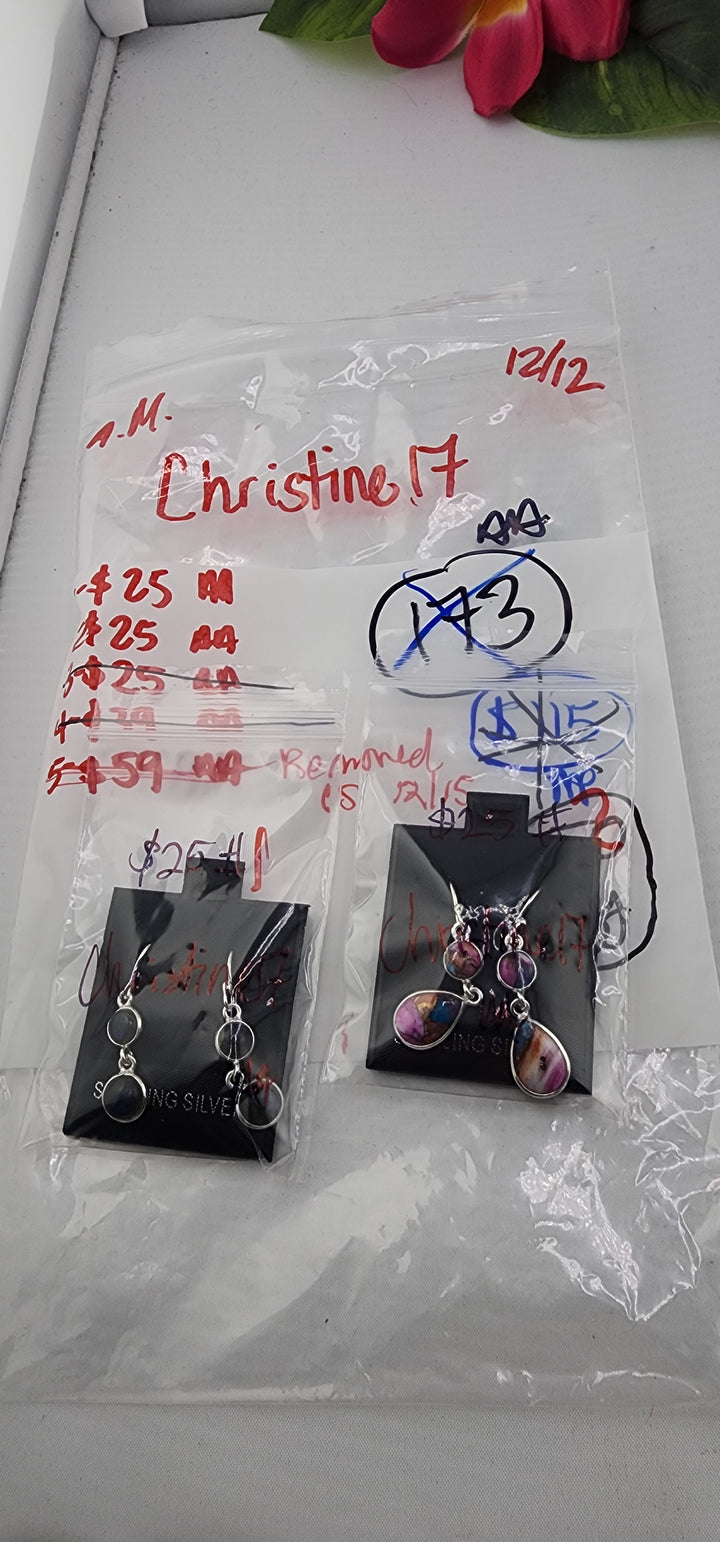 AM SHOW 48HR RESERVED FOR: Christine17 - 12/12/2025 FL tiktok Live Show - 2 Sterling Silver Items
