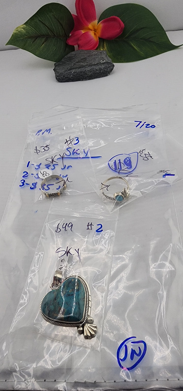 PM SHOW 48HR - RESERVED FOR:  SKY- 7/20/2025 FL tiktok Live Show - 3 Sterling Silver Items