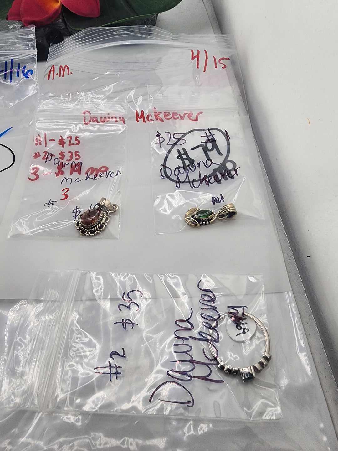Dawna Mckeever - 4/15/26 - 3 925 Sterling Silver Items