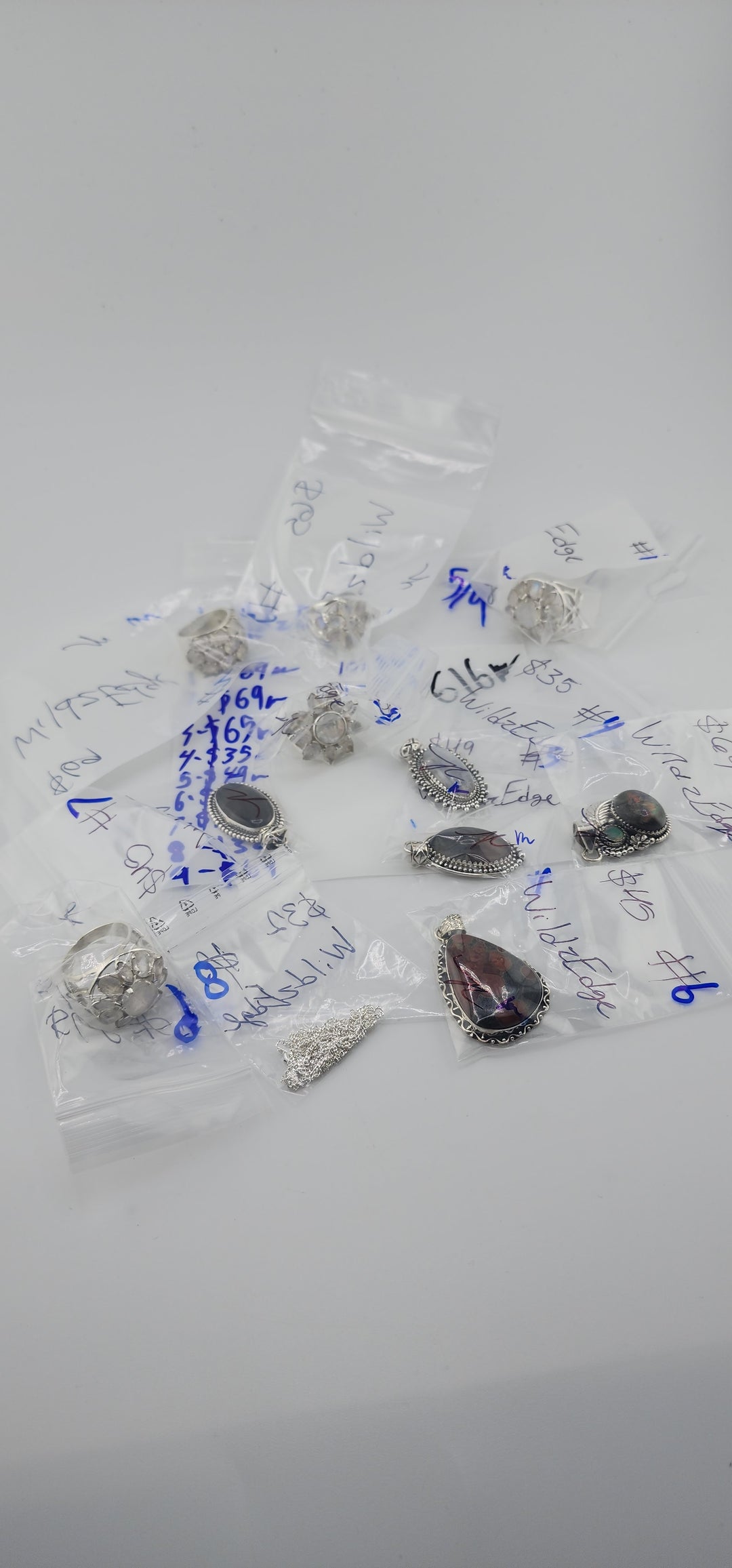 RESERVED FOR: WildzEdge - 5/9/2025 tiktok Live Show - 11 Sterling Silver Items