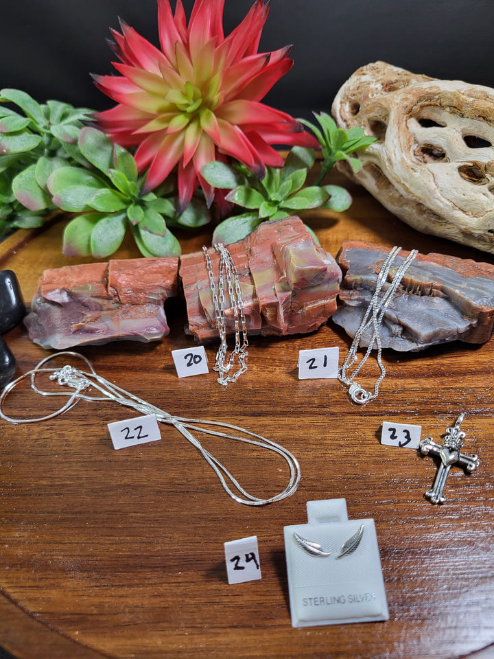 RESERVED FOR: Nic 7/25/24- 24 Sterling Silver Items