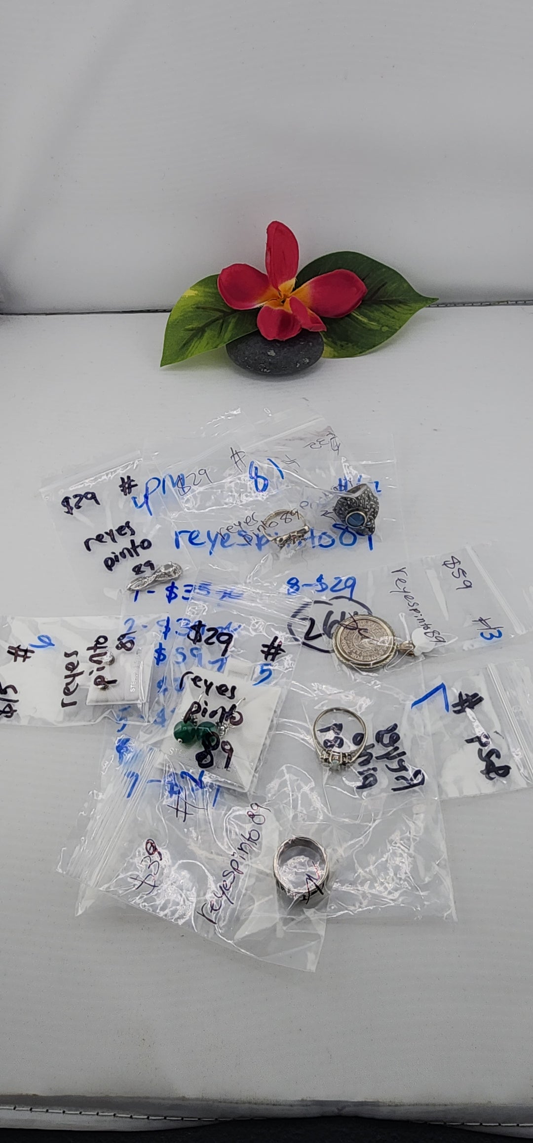 PM SHOW 48HR - RESERVED FOR: reyespinto89 - 11/7/2025 tiktok Live Show - 8 Sterling Silver Items