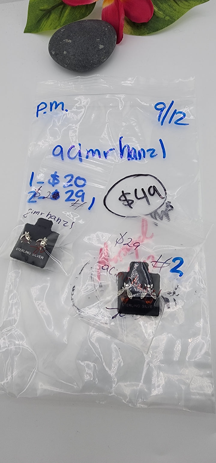 PM SHOW 48HR - RESERVED FOR: acimrhanzl - 9/12/2025 FL tiktok Live Show - 2 Sterling Silver Items