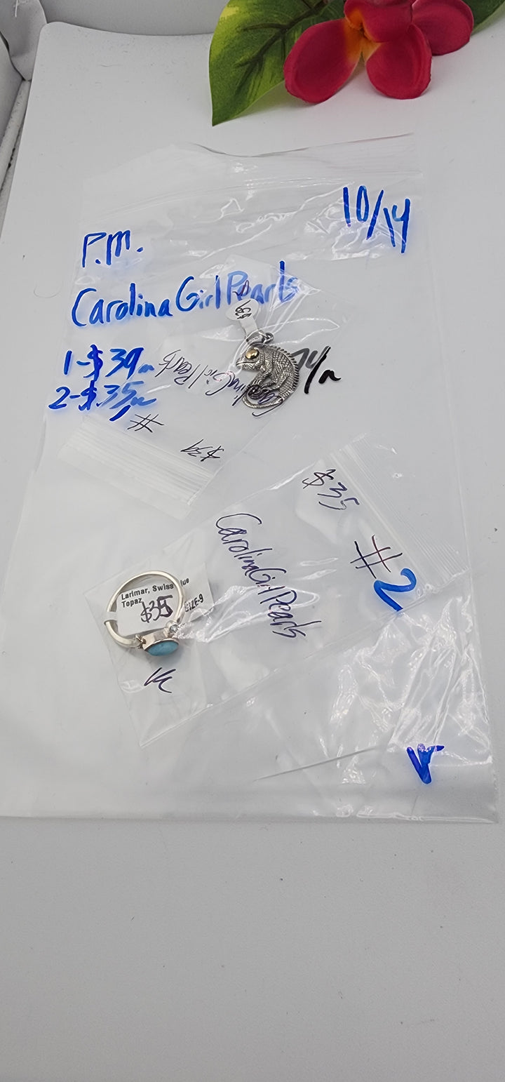 PM SHOW 48HR - RESERVED FOR: CarolinaGirlPearls - 10/14/2025 FL tiktok Live Show - 2 Sterling Silver Items