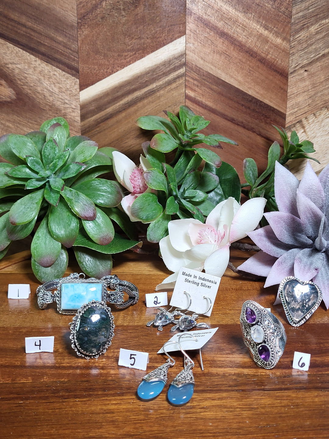 RESERVED FOR: Karensmallwoo 8/9/24- 6 Sterling Silver Items