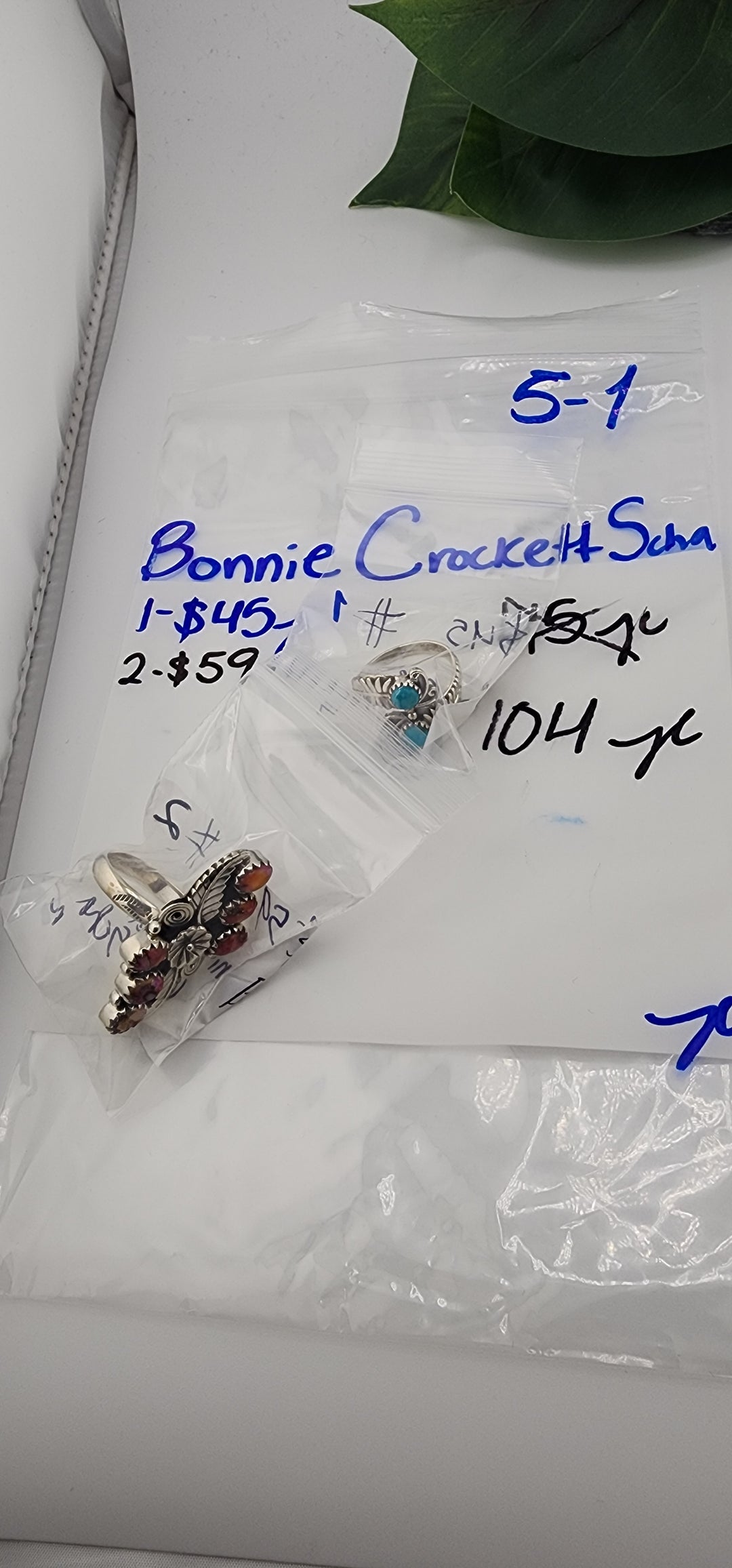 RESERVED FOR:  Bonnie Crockett Scha- 5/1/2025 tiktok Live Show - 2 Sterling Silver Items