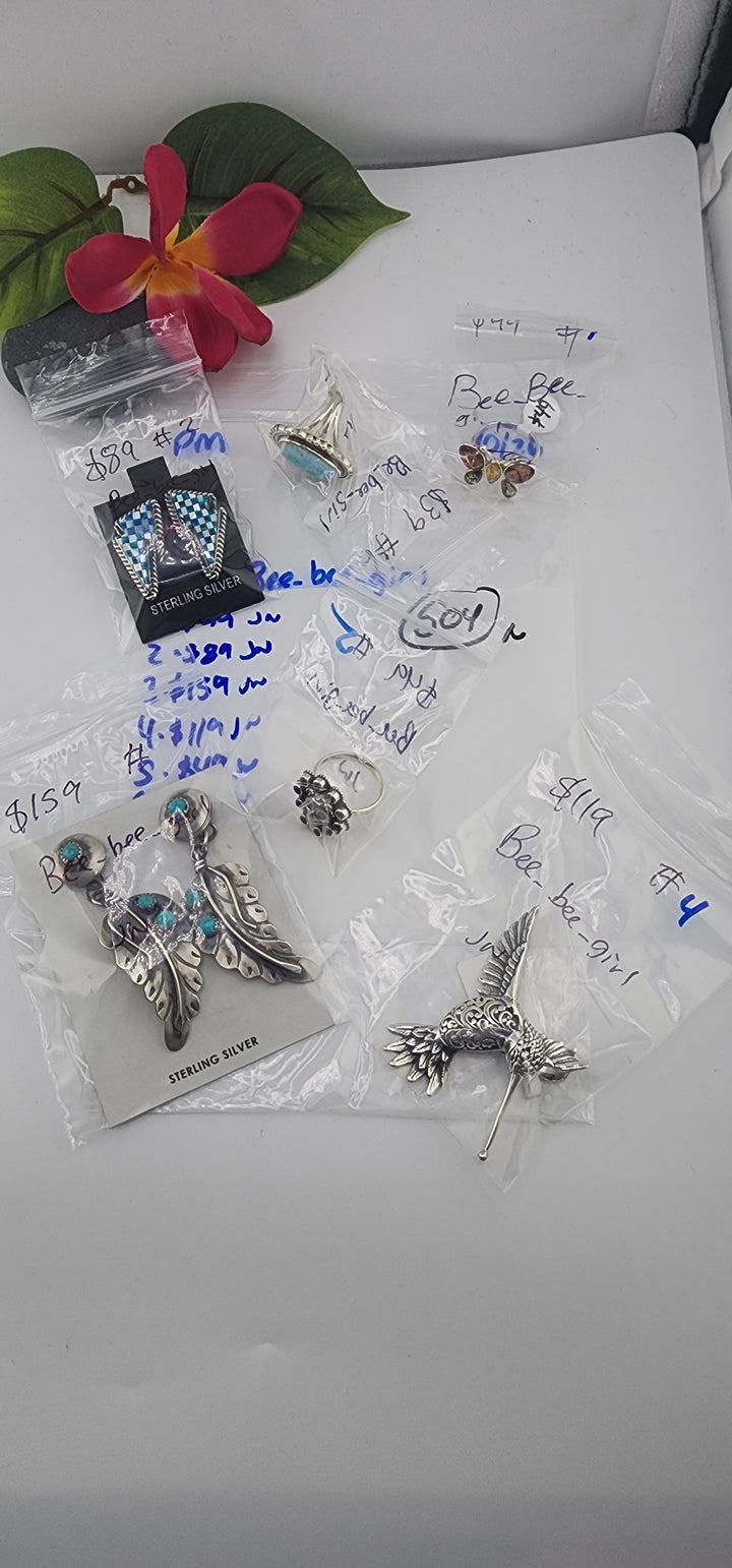 PM SHOW 48HR - RESERVED FOR:  Bee_bee_girl- 10/26/2025 FL tiktok Live Show -6  Sterling Silver Items