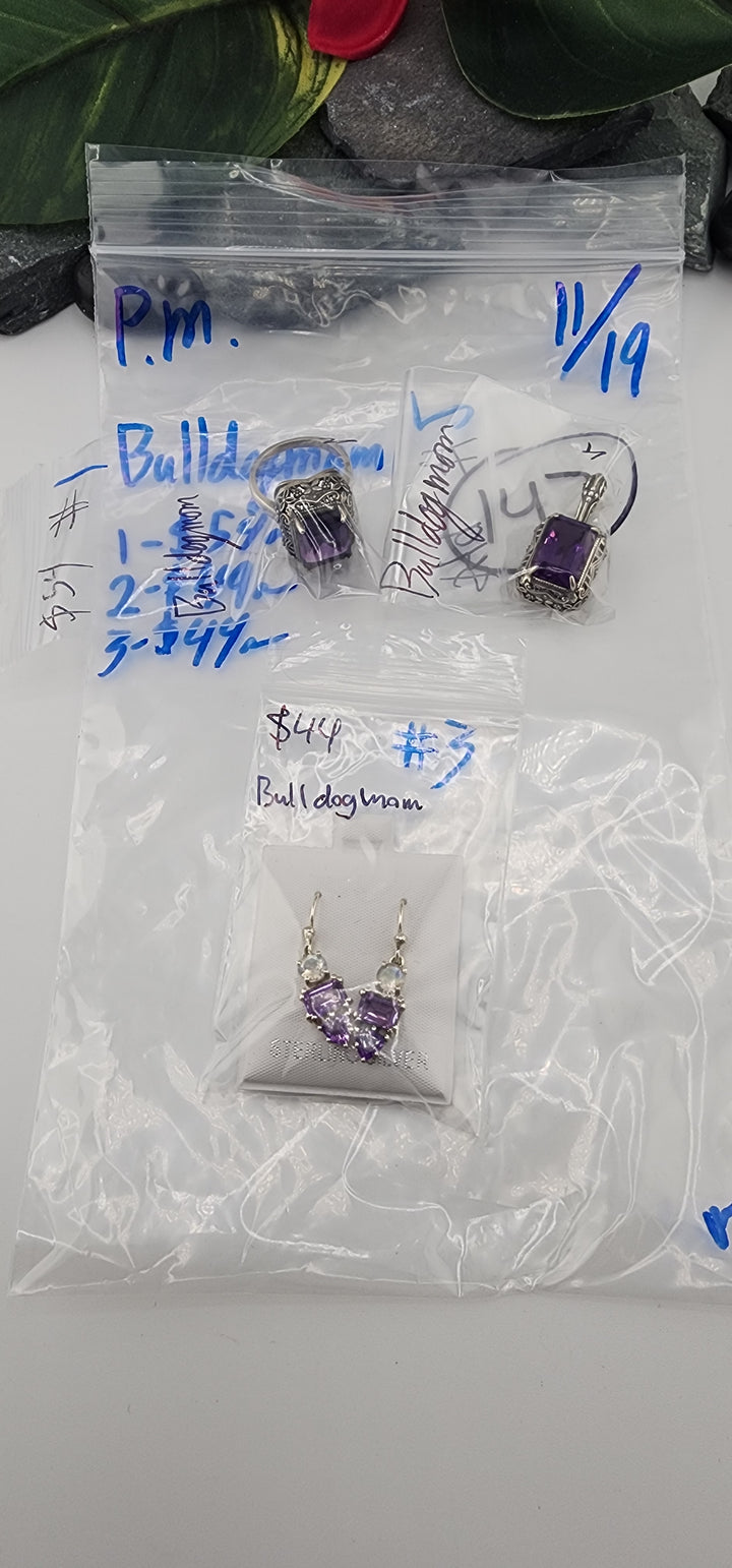 PM SHOW 48HR - RESERVED FOR: Bulldogmom - 11/19/2025 tiktok Live Show - 3 Sterling Silver Items