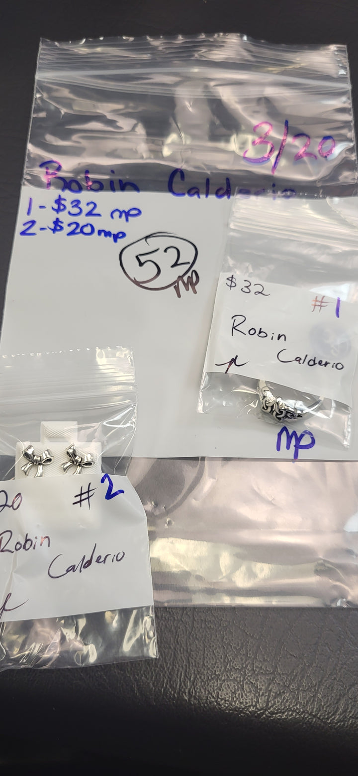 RESERVED FOR: Robin Calderio  - 3/20/2025 Live Show - 2  Sterling Silver Items