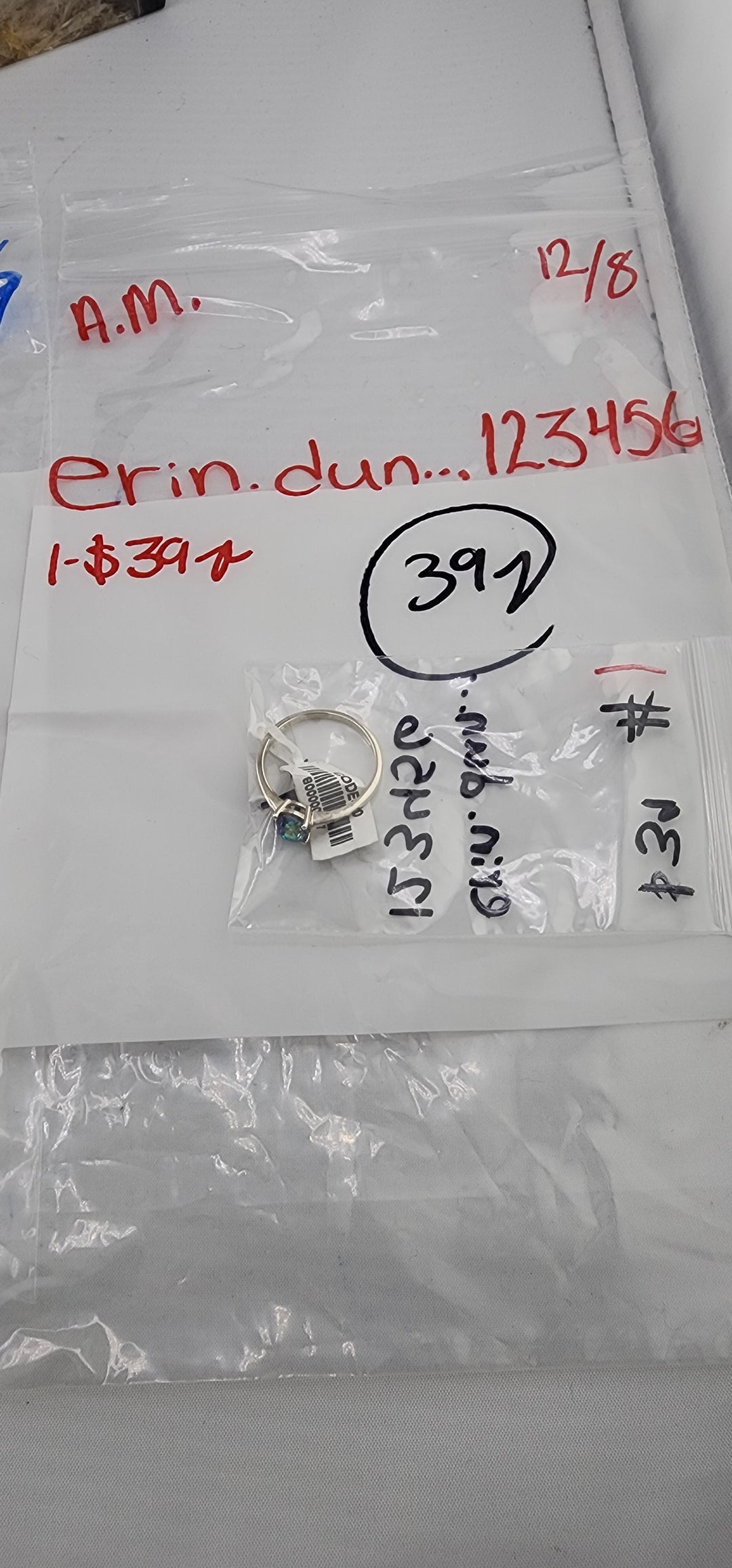AM SHOW 48HR RESERVED FOR: erin.dun...123456 - 12/8/2025 FL tiktok Live Show - 1 Sterling Silver Items