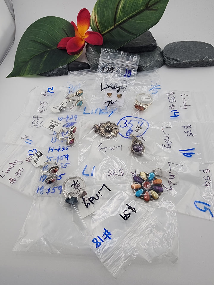 Lindy - 3/5/26  (Bag 2) -  9 - 925 Sterling Silver Items