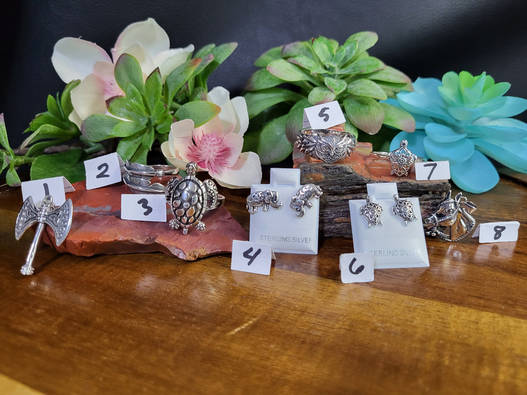 RESERVED FOR: Barelaw 7/13/24- 7 Sterling Silver Items