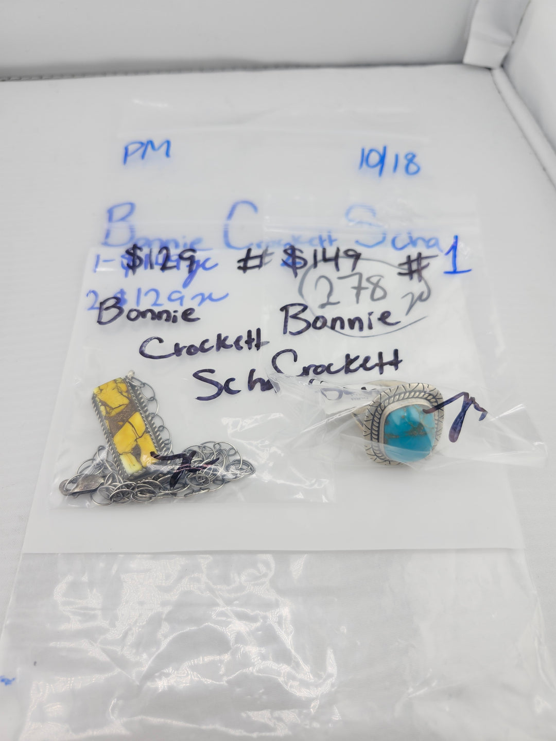 PM SHOW 48HR - RESERVED FOR: Bonnie Crockett Scha - 10/18/2025 FL tiktok Live Show - 2 Sterling Silver Items