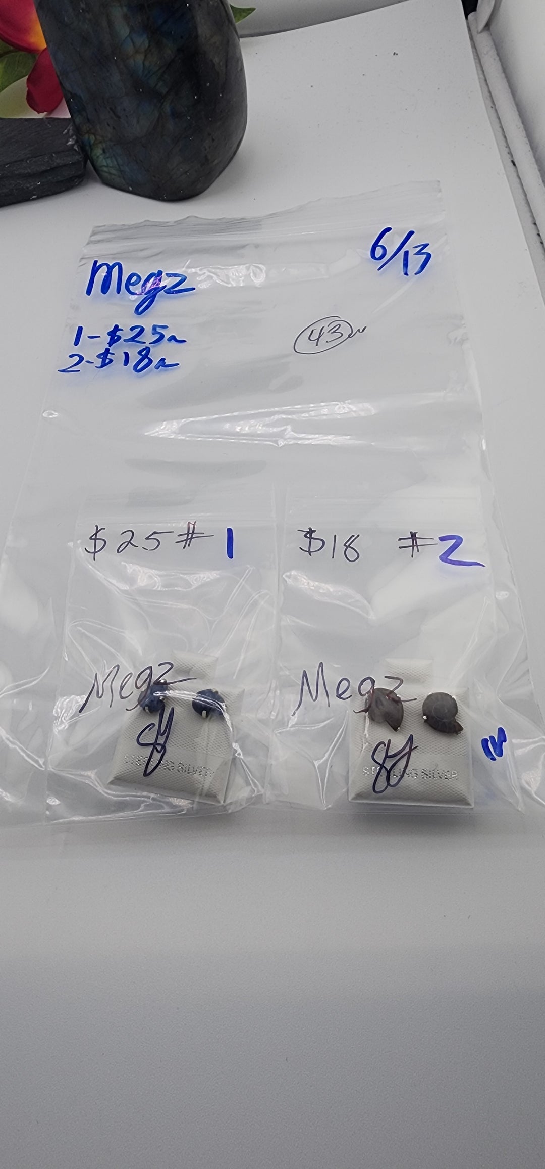 48HR - RESERVED FOR: Megz - 6/13/2025 FL tiktok Live Show - 2 Sterling Silver Items