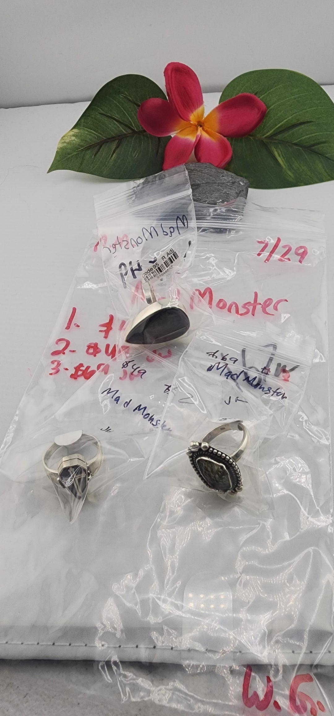 AM SHOW 48HR - RESERVED FOR: MadMonster - 7/29/2025 FL tiktok Live Show - 3 Sterling Silver Items