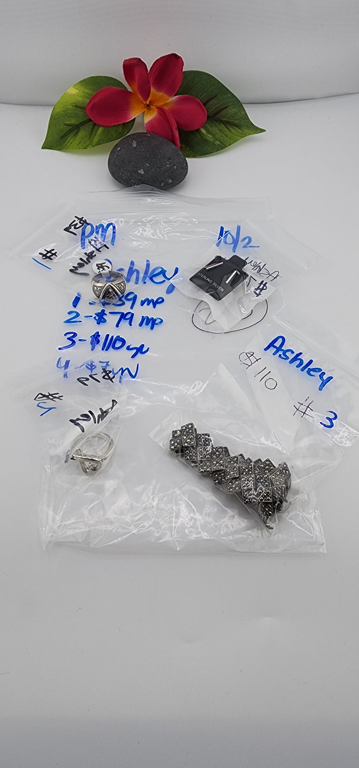 PM SHOW 48HR - RESERVED FOR: Ashley - 10/2/2025 FL tiktok Live Show - 4 Sterling Silver Items