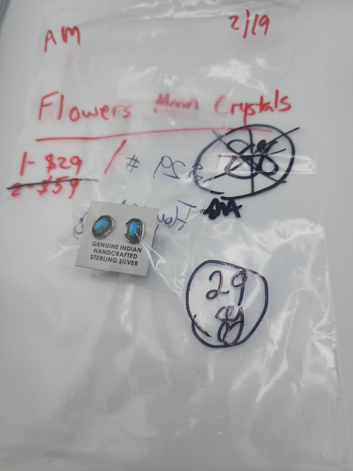Flower and Moon Crystals- 2/19/26 - 1 925 Sterling Silver Items